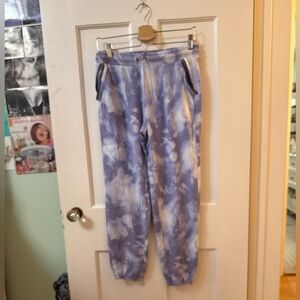 Athleta Girl Purple Tie Dye Athletic Jogger Sweatpants